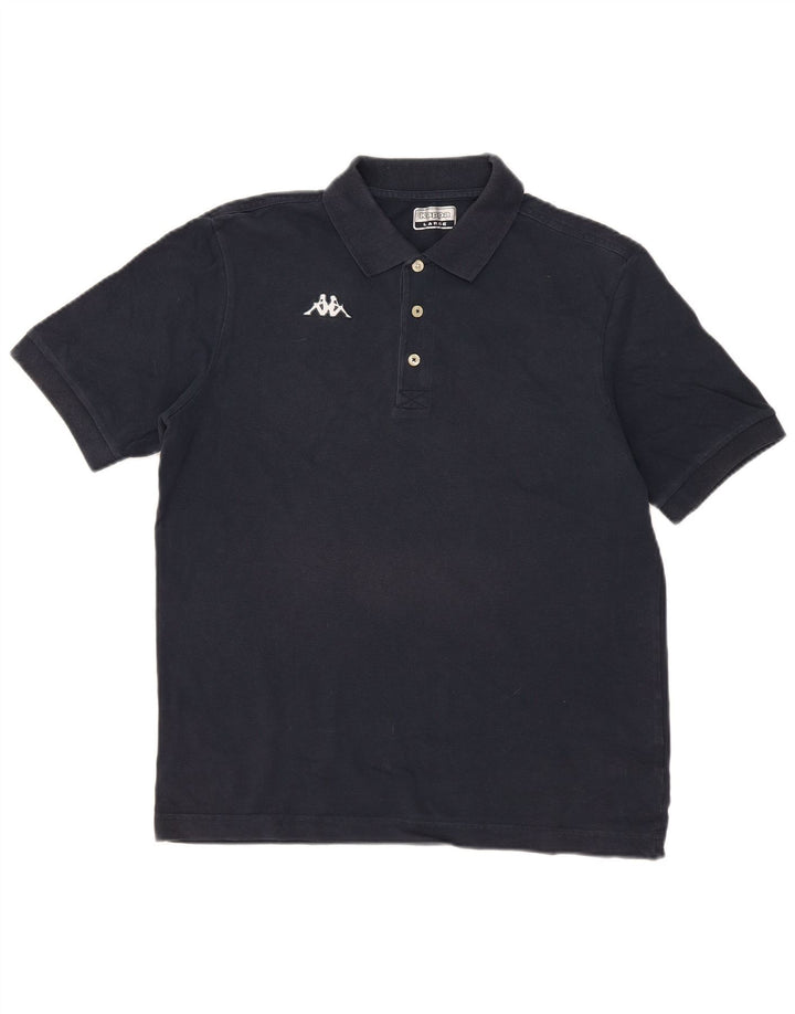 Męska koszulka polo Kappa, duża, granatowa