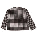 Damski top oversize Zara z długim rękawem, UK 10, mały, czarny, poliester w kratkę