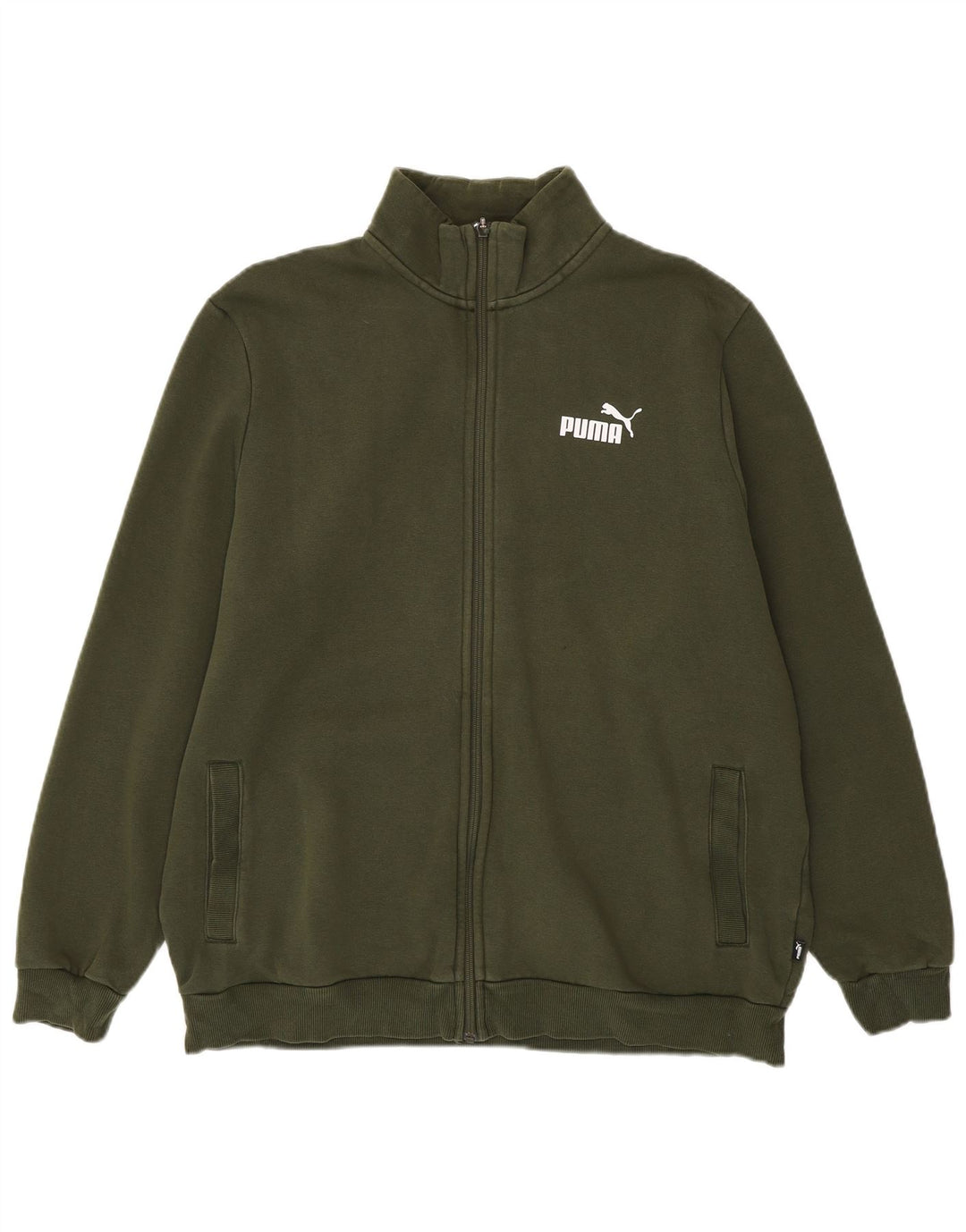 Męska kurtka dresowa PUMA XL, bawełniana khaki