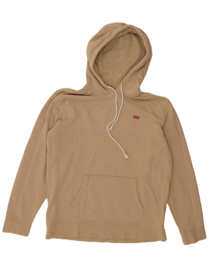 Męski standardowy sweter z kapturem Levi's, duży, beżowy, bawełniany