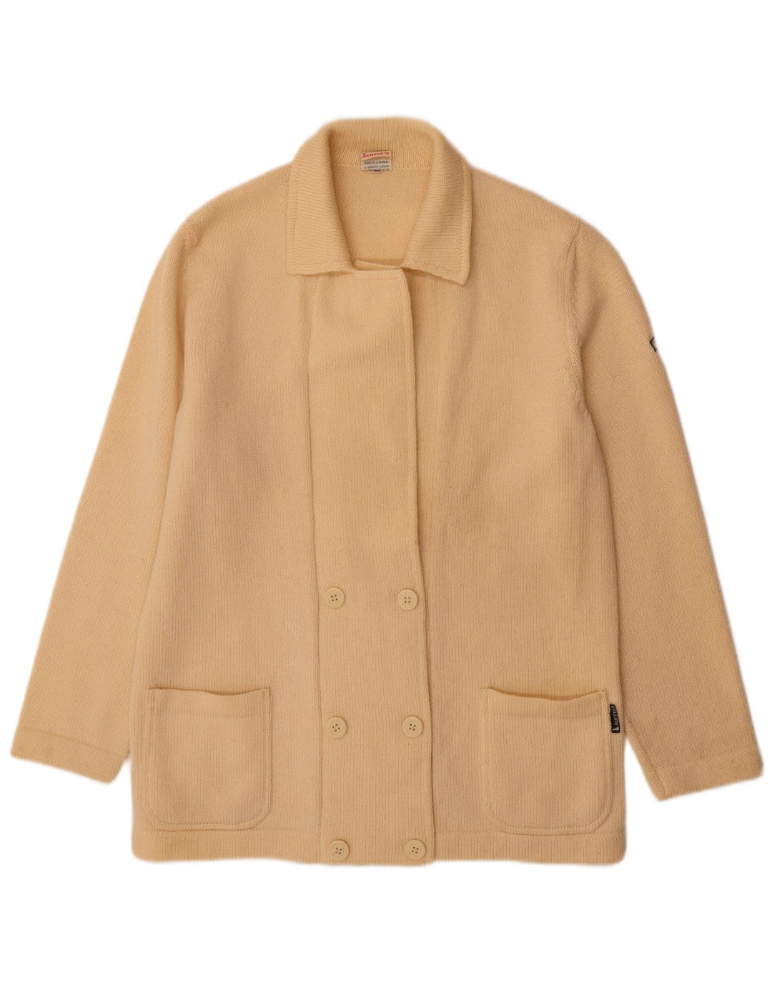 Damski sweter kardigan Skipper IT 50 XL Żółta wełna