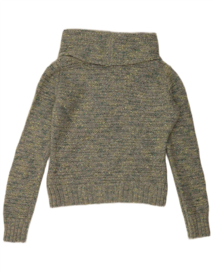 Damski sweter z wywijanym dekoltem Orsay UK 14, duży, wielokolorowy, nakrapiany