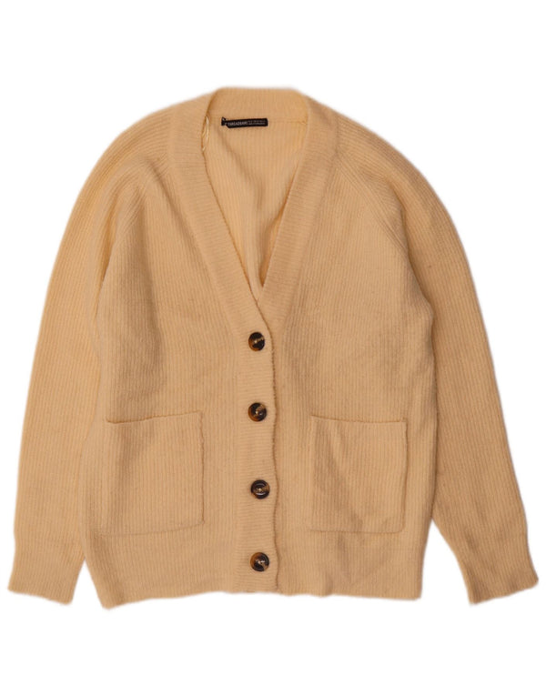 Sweter damski oversize Threadbare UK 6 XS, beżowy, akrylowy
