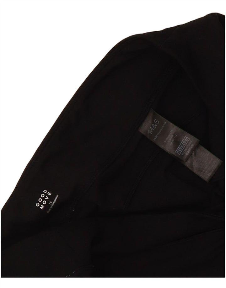 Damskie spodnie dresowe Marks & Spencer Joggers UK 16, duże, czarne