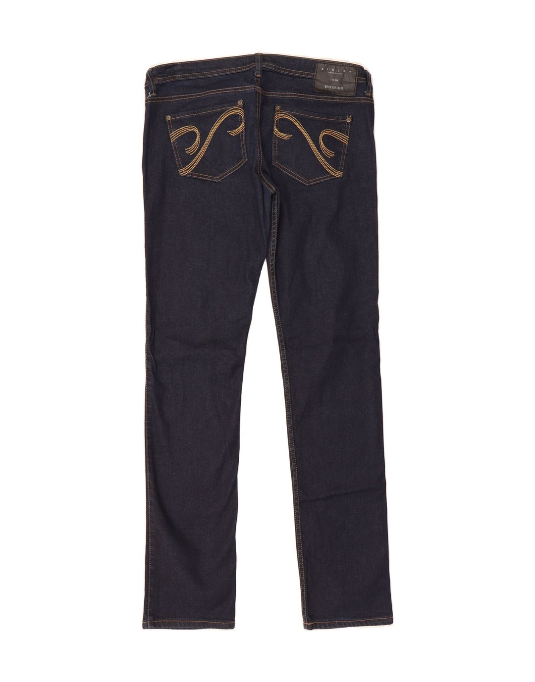 SISLEY Womens Slim Jeans W32 L35 Navy Blue Cotton Vintage Sisley and Second-Hand Sisley from Messina Hembry 