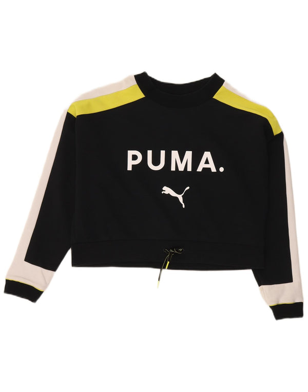 Damska bluza Puma Oversize Graphic Jumper UK 6 XS w kolorze czarnym