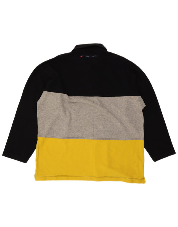 Męska koszulka polo do rugby Sergio Tacchini z długim rękawem XL, kolor czarny