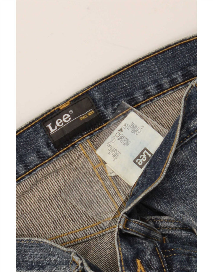 Damskie jeansy Lee Denver Capri W32 L20 Niebieskie bawełniane