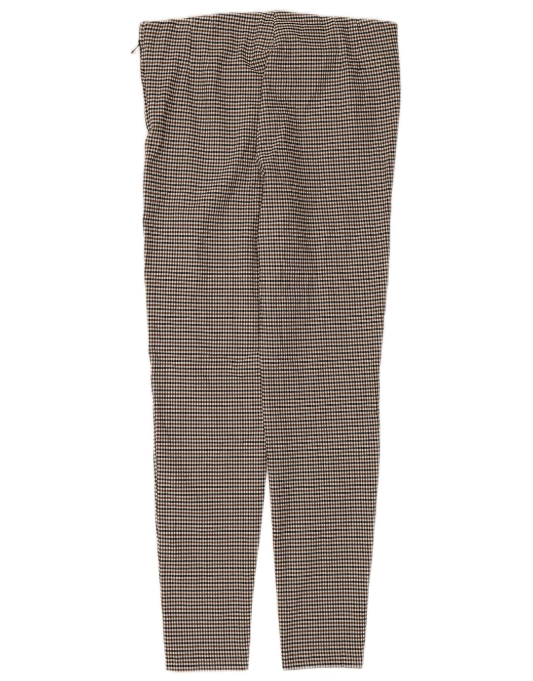 Legginsy damskie Zara UK 18 XL Brązowa wiskoza w pepitkę