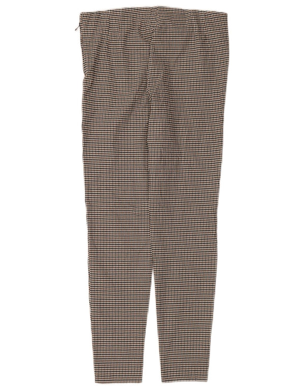 Legginsy damskie Zara UK 18 XL Brązowa wiskoza w pepitkę