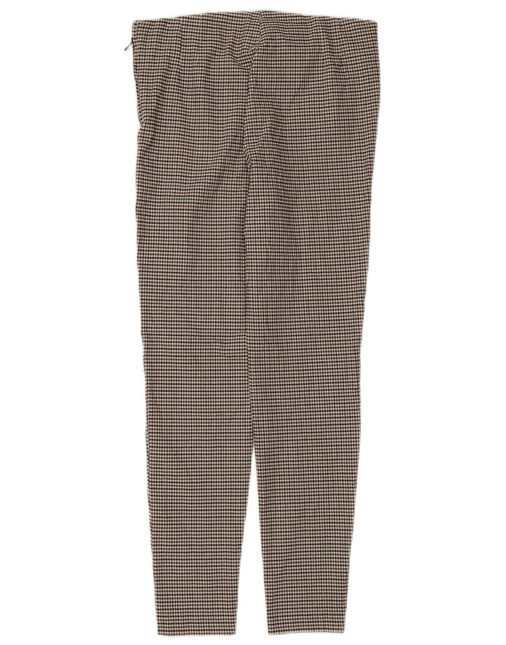Legginsy damskie Zara UK 18 XL Brązowa wiskoza w pepitkę