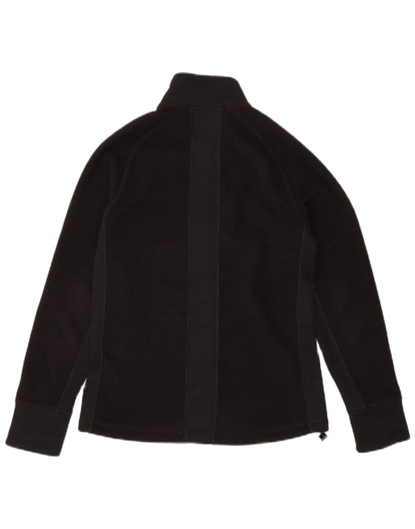 Damska kurtka polarowa ASICS UK 10, mała, czarna, z poliestru