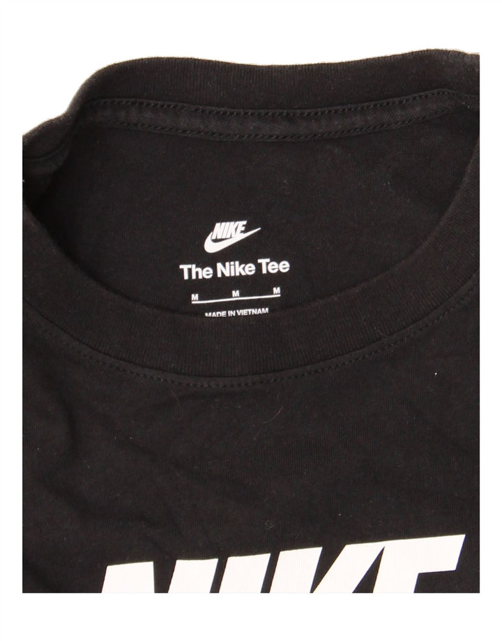 NIKE Womens Graphic T-Shirt Top UK 14 Medium Black Cotton Vintage Nike and Second-Hand Nike from Messina Hembry 