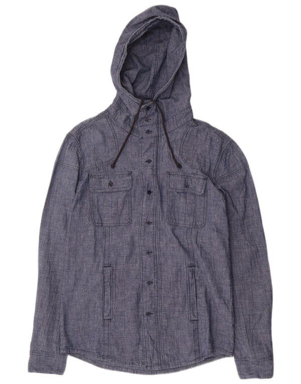 Męska koszula z kapturem Calvin Klein Jeans XL, niebieska, bawełniana