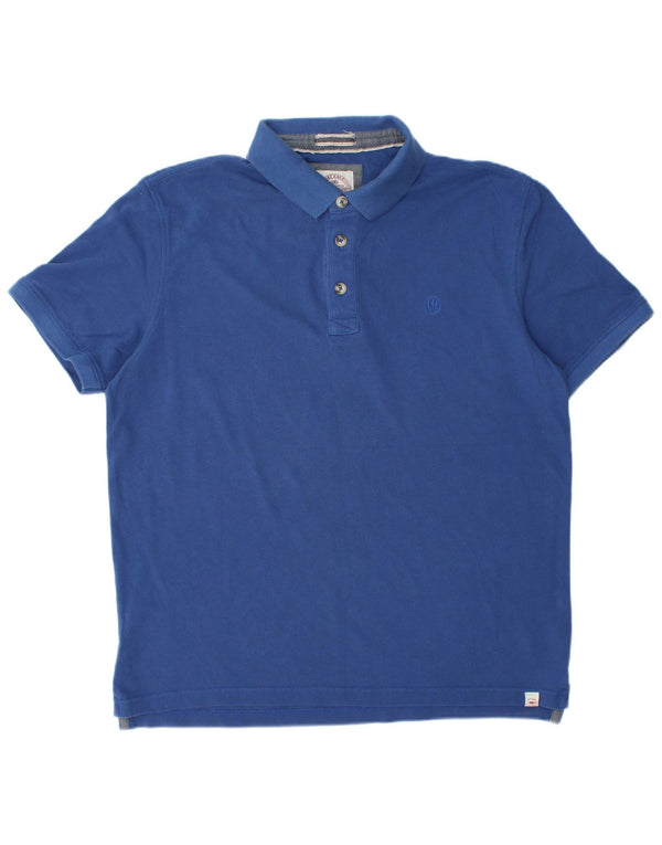 Męska koszulka polo Fat Face XL, niebieska, bawełniana