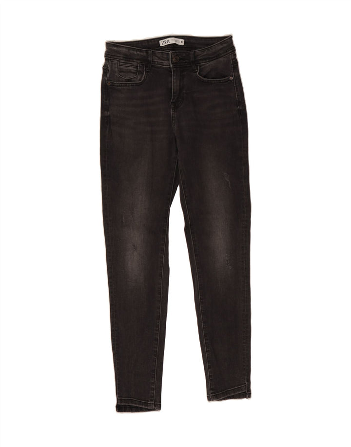 ZARA Womens Slim Jeans EU 36 XS W26 L28 Black Vintage Zara and Second-Hand Zara from Messina Hembry 
