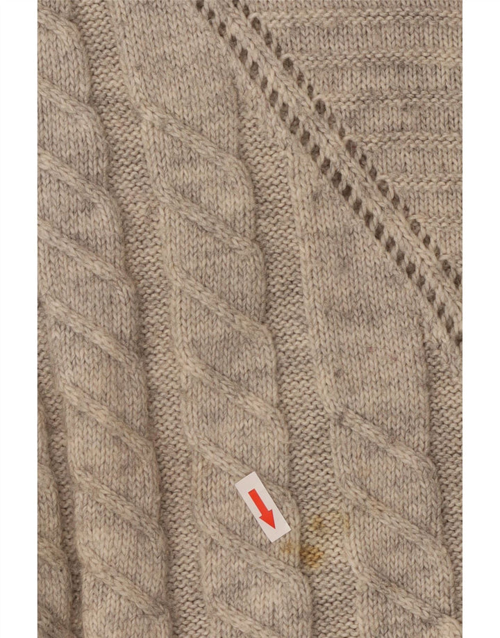 Damski sweter Superdry z rękawami 3/4 i okrągłym dekoltem, UK 16, duży, szary