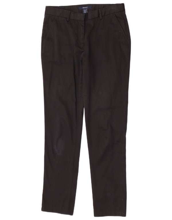 Spodnie damskie Gant Chino UK 10 Small W28 L30 Czarna bawełna