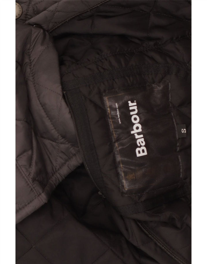 Męska pikowana kurtka Barbour o luźnym kroju UK 36, mała, czarna, z poliamidu