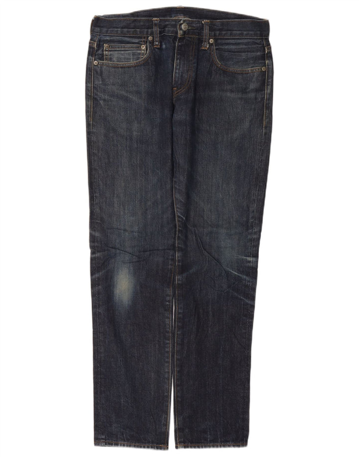 Jeansy męskie J. CREW 770 Straight W34 L30 Granatowe