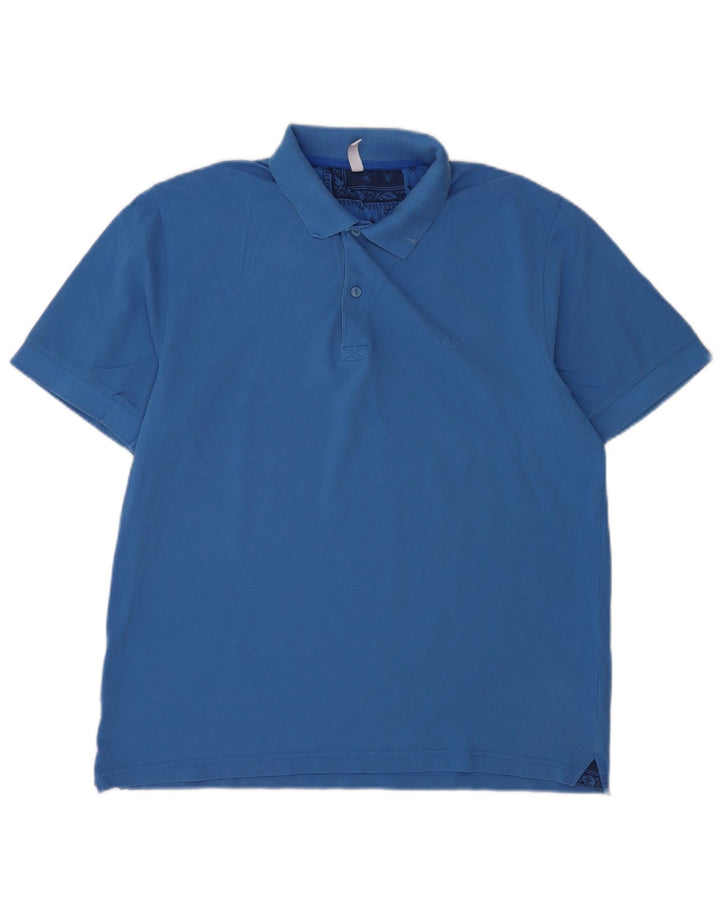 Męska koszulka polo Sun68 2XL, niebieska, bawełniana