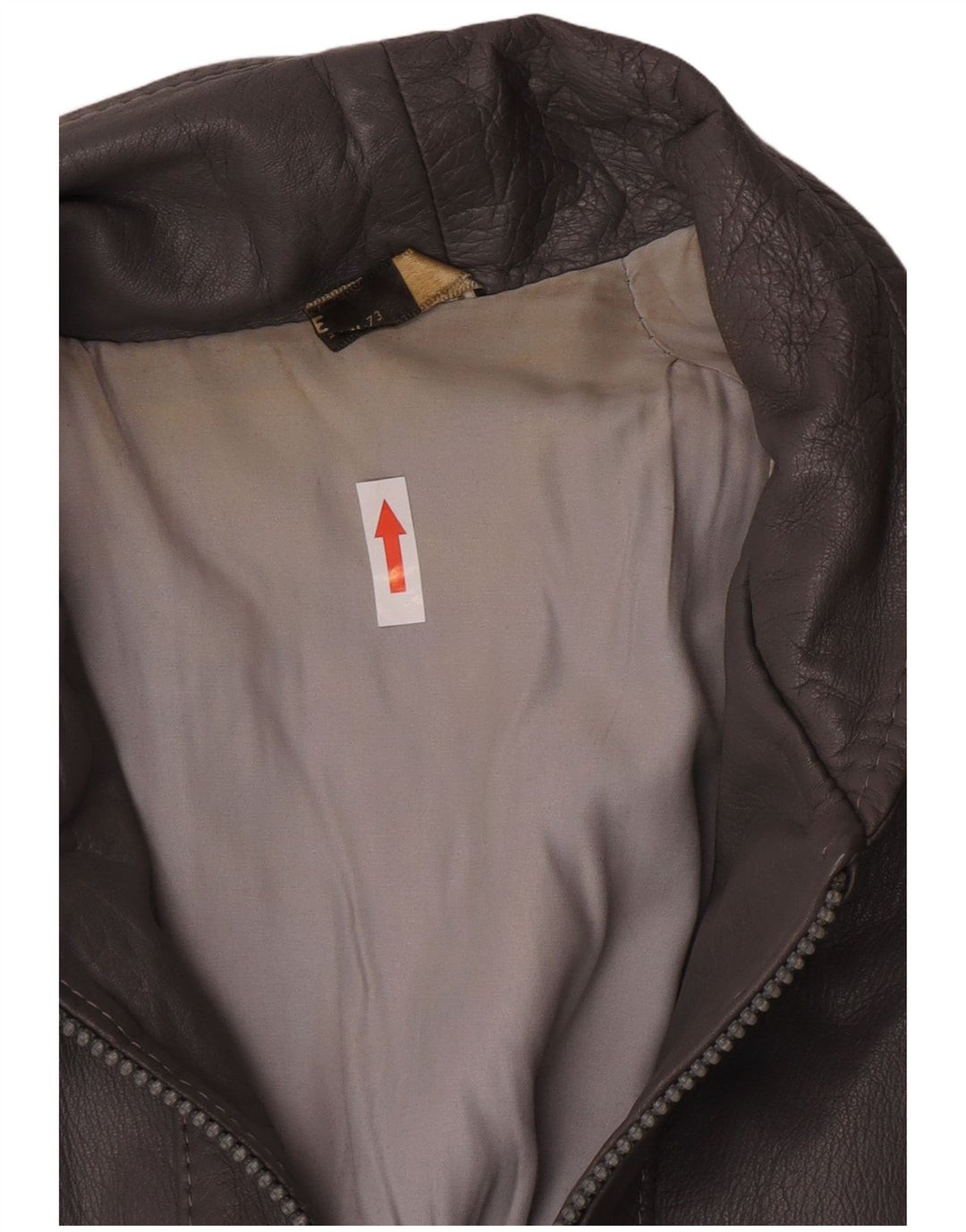 Vintage męska kurtka skórzana IT 48 średniej szarej skóry