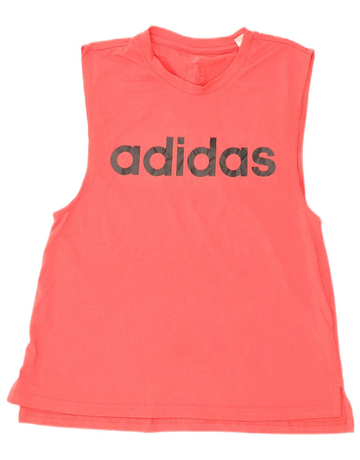 Damska kamizelka graficzna Adidas Top UK 12 Średni różowy poliester