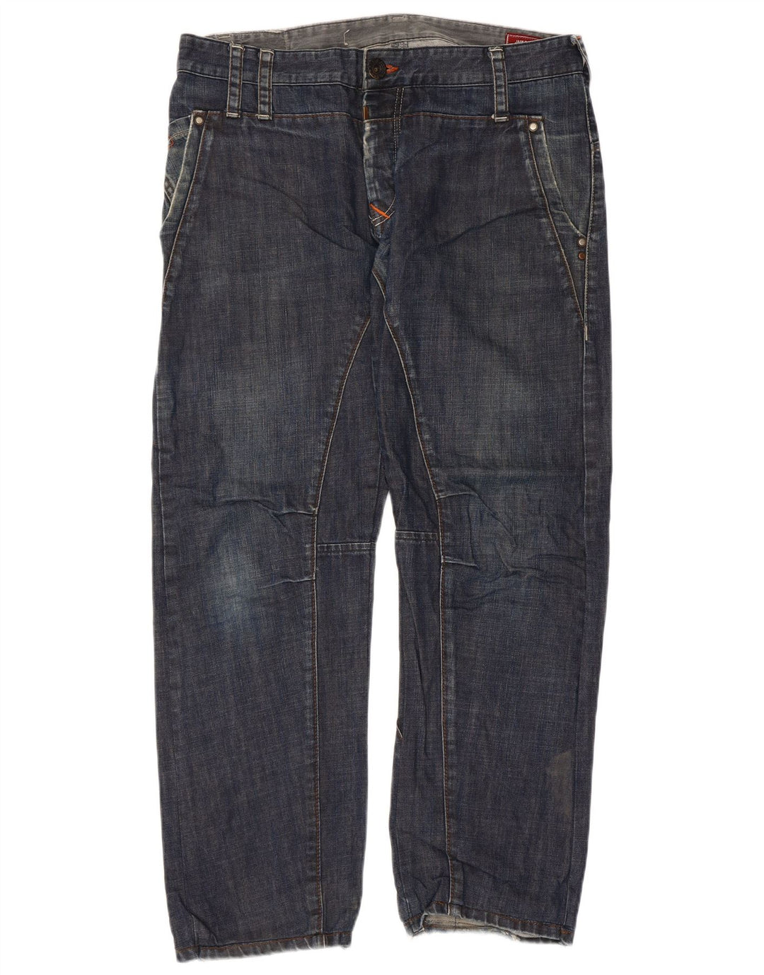 JACK & JONES Męskie proste dżinsy W36 L29 Niebieskie, bawełniane