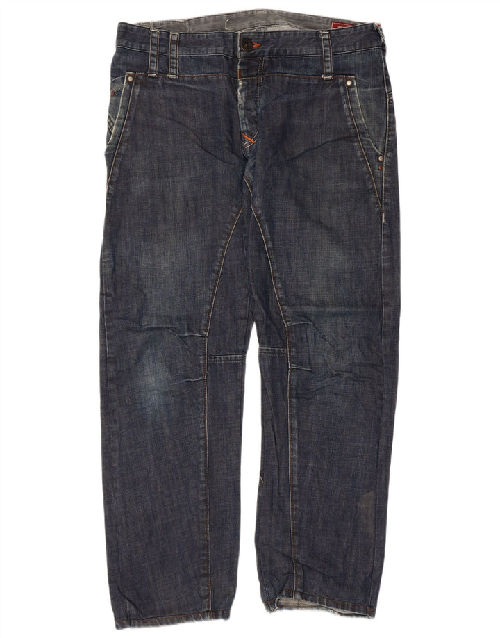 JACK & JONES Męskie proste dżinsy W36 L29 Niebieskie, bawełniane