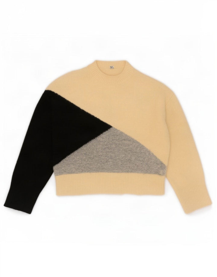 Sweter damski Zara z golfem UK 14 w kolorze średniego beżu