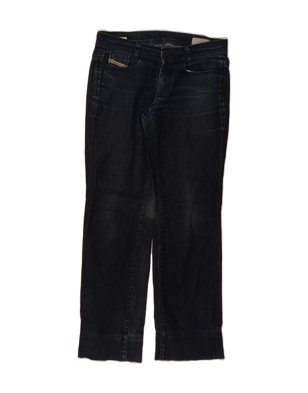 DIESEL Womens Soozy Straight Jeans W29 L29 Navy Blue Cotton Vintage Diesel and Second-Hand Diesel from Messina Hembry 