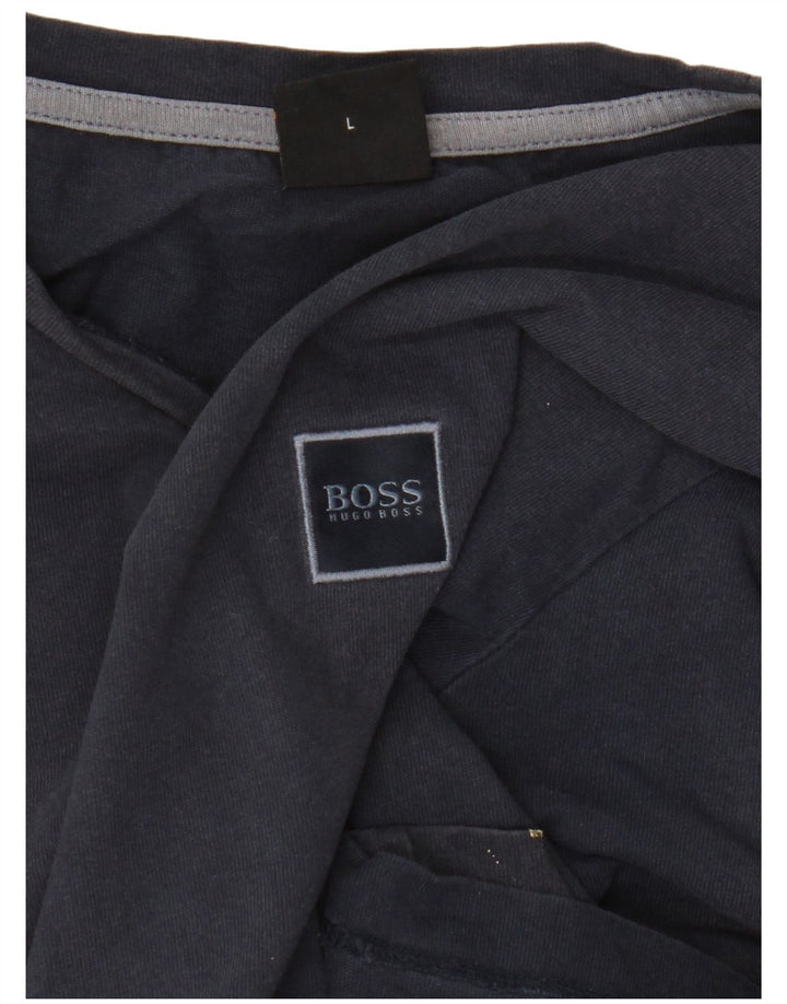 Koszulka męska Hugo Boss, duża, granatowa