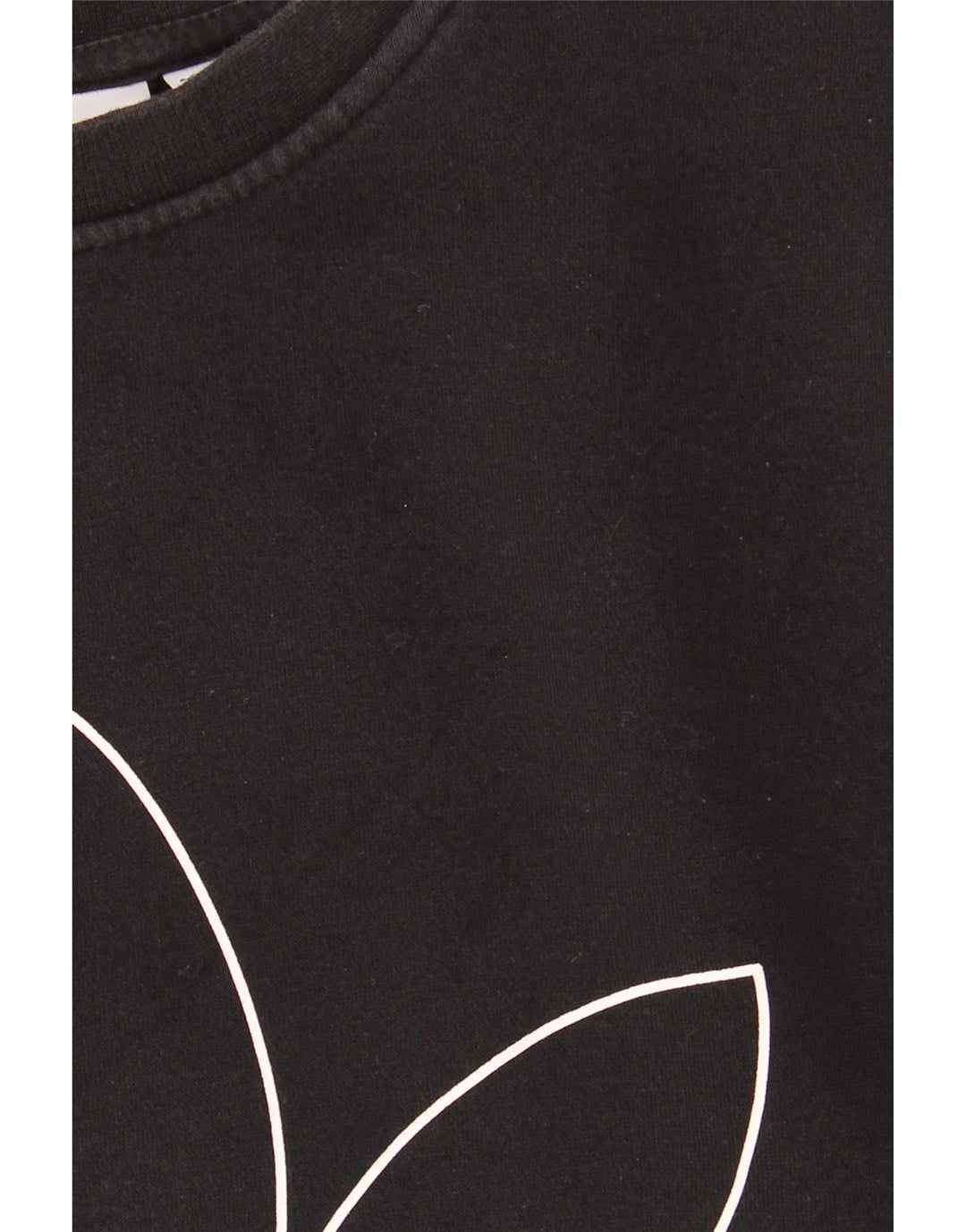 Adidas Męska bluza z grafiką, mała, czarna, bawełniana
