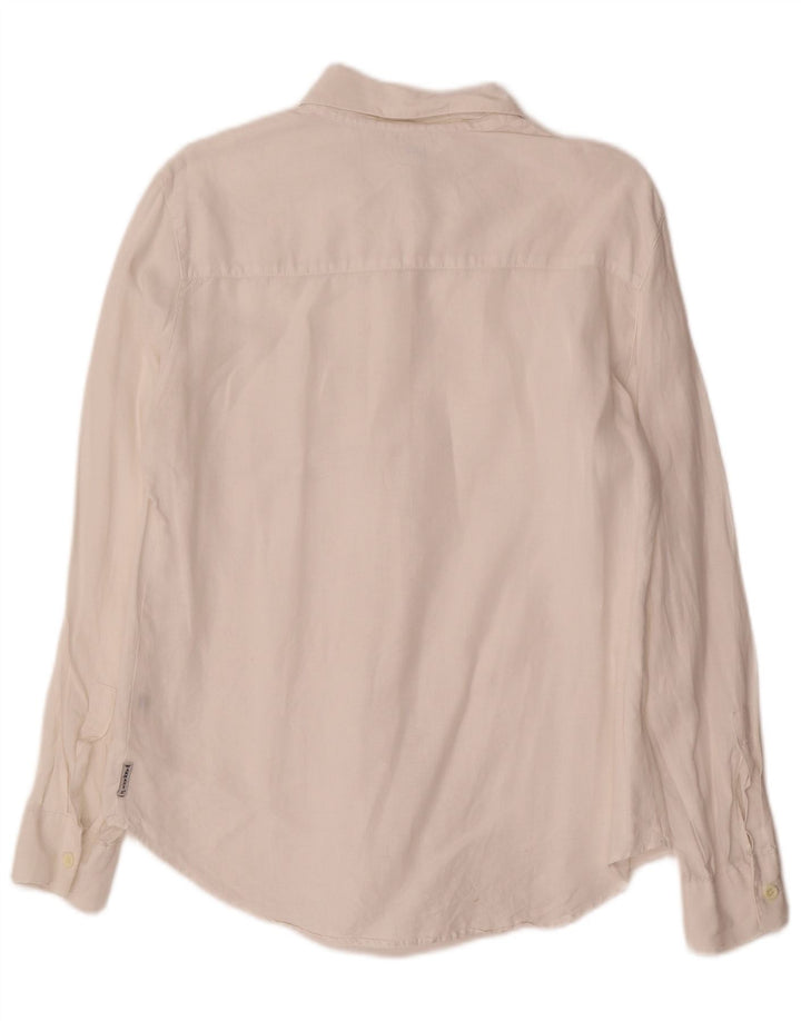 Damska koszula oversize Armani Jeans UK 10, mała, biała