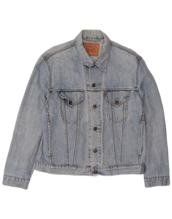 Męska kurtka dżinsowa Levi's UK 40, duża, niebieska, bawełniana