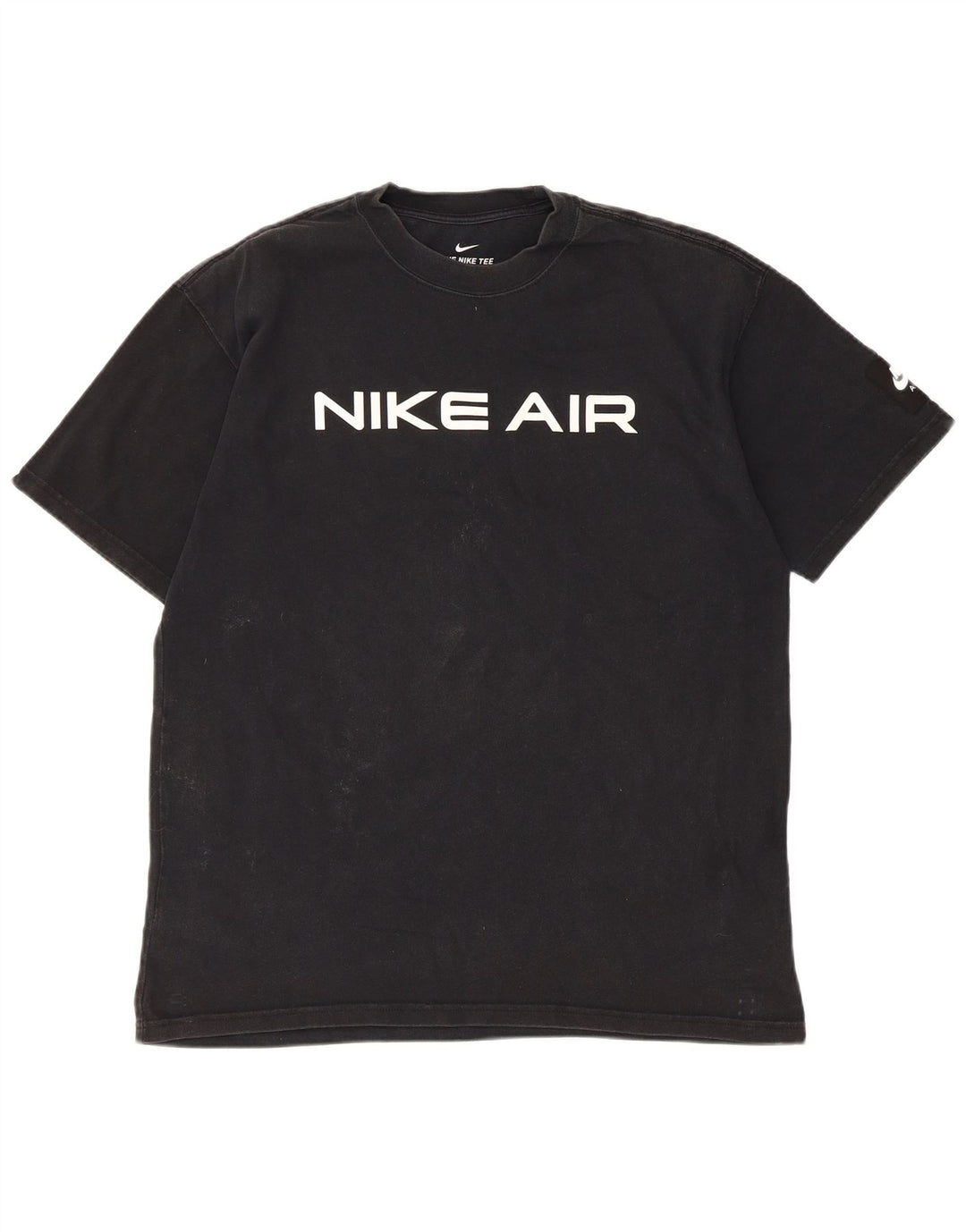 Męski T-shirt z grafiką Nike, średni czarny, bawełniany