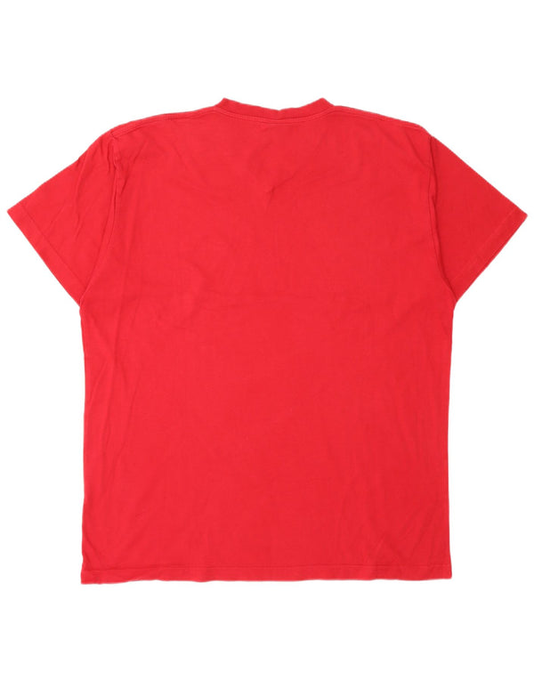 CHAMPION Mens T-Shirt Top 2XL Red Cotton