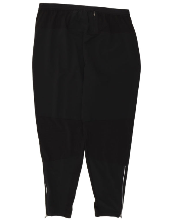 Nike Womens Dri Fit Tracksuit Trousers UK 18 XL Black Polyester