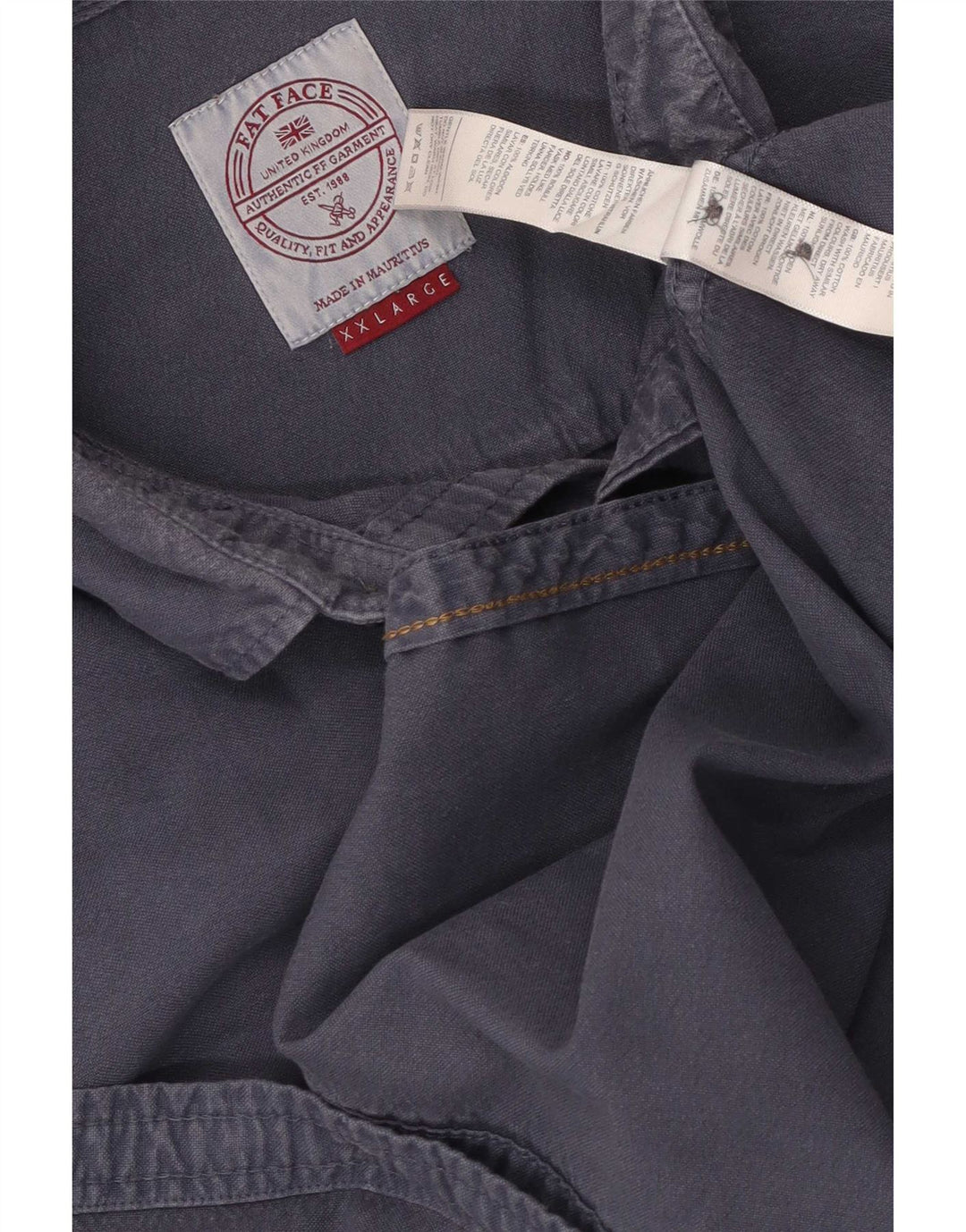 Koszula męska Fat Face 2XL granatowa, bawełniana