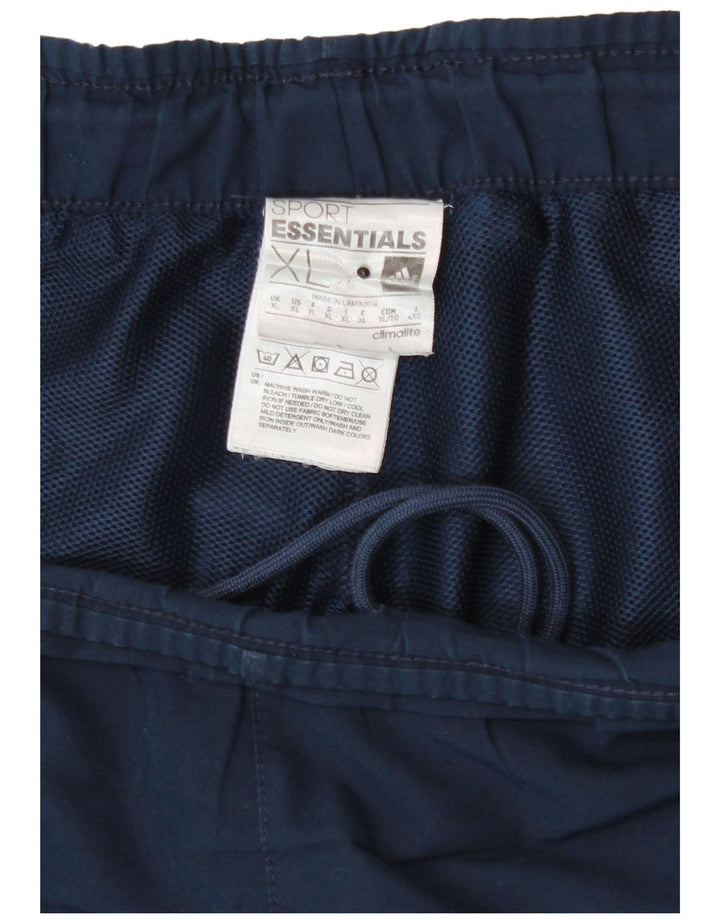 Męskie spodenki sportowe Adidas Climalite XL granatowe, poliestrowe