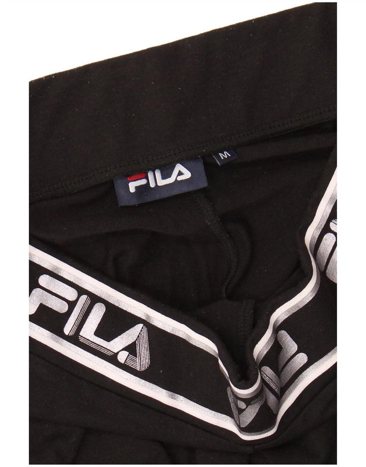 Damskie legginsy FILA Graphic UK 12, średnie czarne