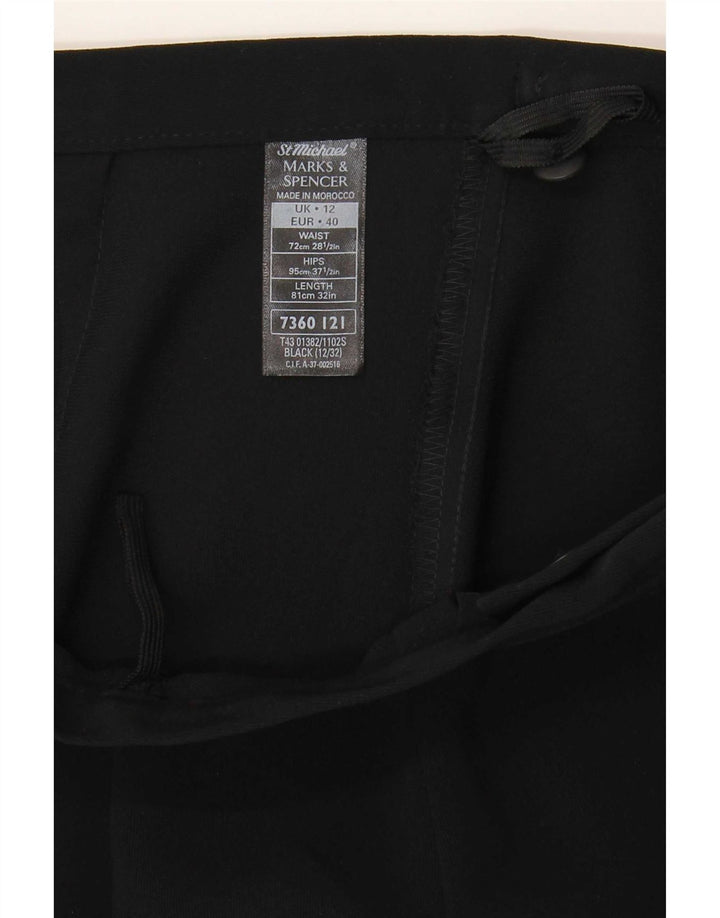 Marks & Spencer Damska spódnica kopertowa UK 12 Medium W28 Czarny poliester