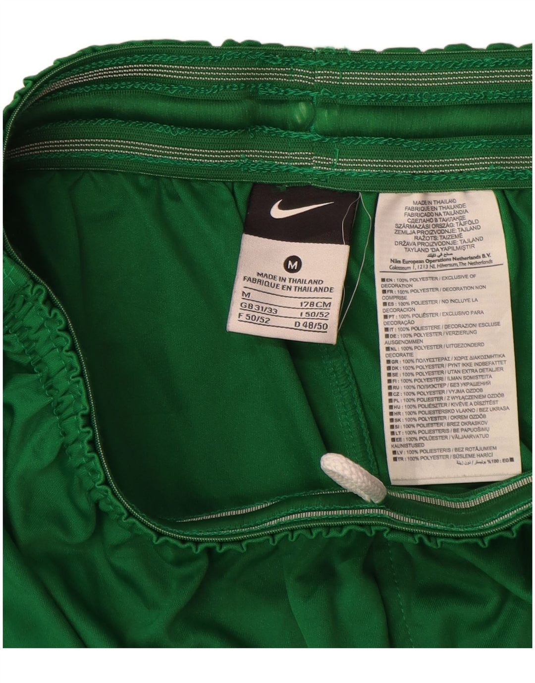 Męskie spodenki sportowe Nike z grafiką, średni zielony poliester