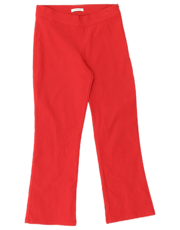 Zara Womens Trafaluc Capri Trousers EU 34 2XS W24 L22 Red