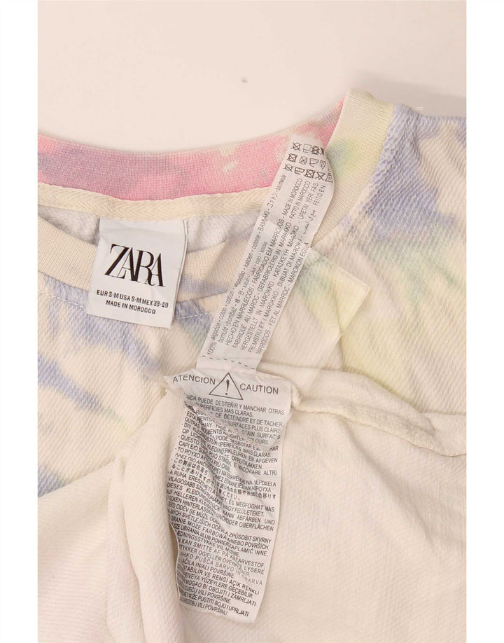 Zara Męski top z kamizelką, mały, wielobarwny, bawełniany krawat