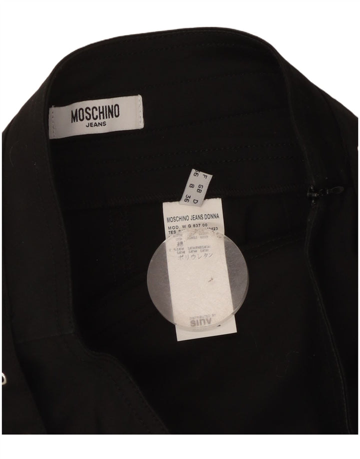 Spódnica damska Moschino UK 8 Small W28 Czarna bawełna