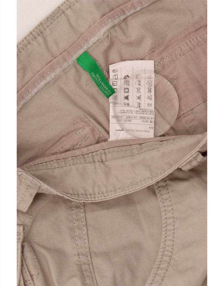 Męskie spodenki cargo Benetton IT 44 XS W30 Szara bawełna