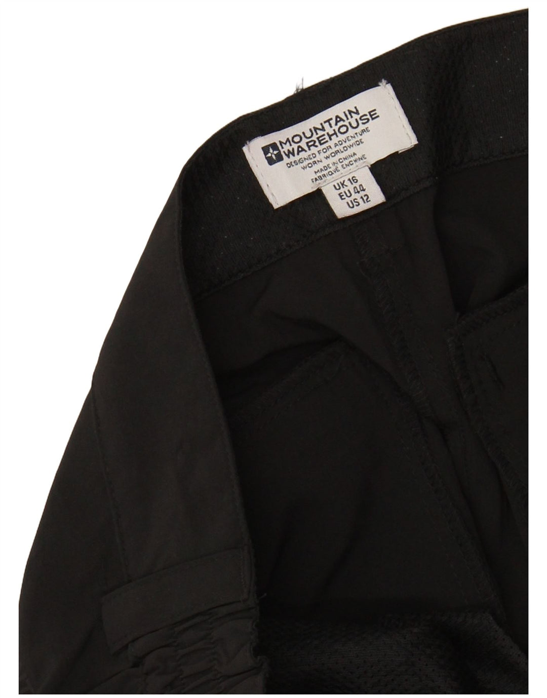 MOUNTAIN WAREHOUSE Damskie spodenki Chino UK 16, duże W34, czarne