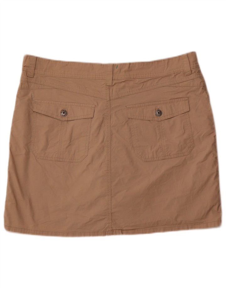 LEE Damska Mini Skort US 16 2XL Brązowa Bawełna