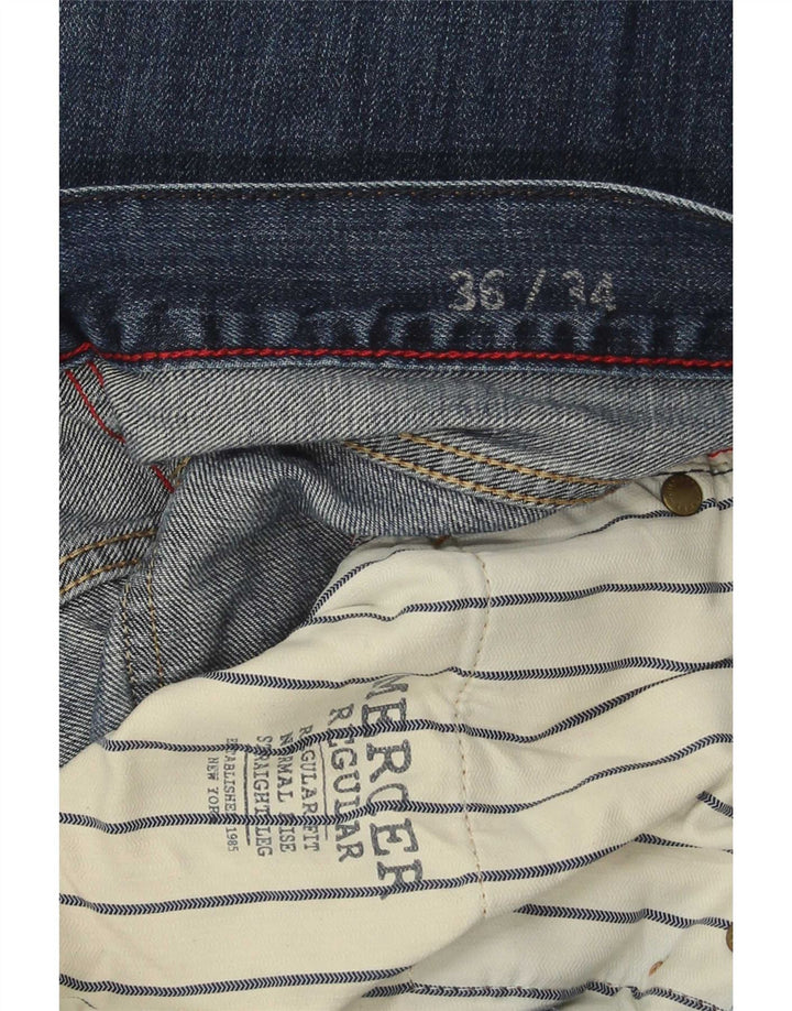 Męskie proste dżinsy Tommy Hilfiger W36 L34 Niebieskie bawełniane